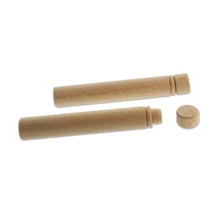 Wood Needle Case - Flush Top 3.5 inches long (2 pack)