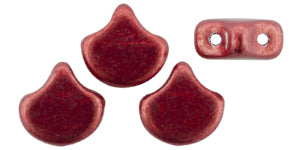 Ginko Beads, Sueded Gold Samba Red, 8 grams