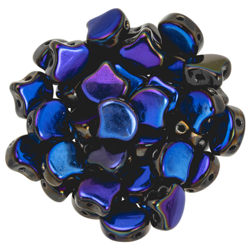 Ginko Beads, Jet Azuro, 8 grams