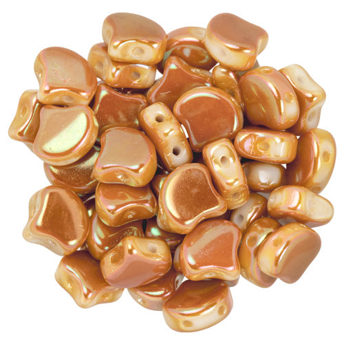 Ginko Beads, White Apricot, 8 grams