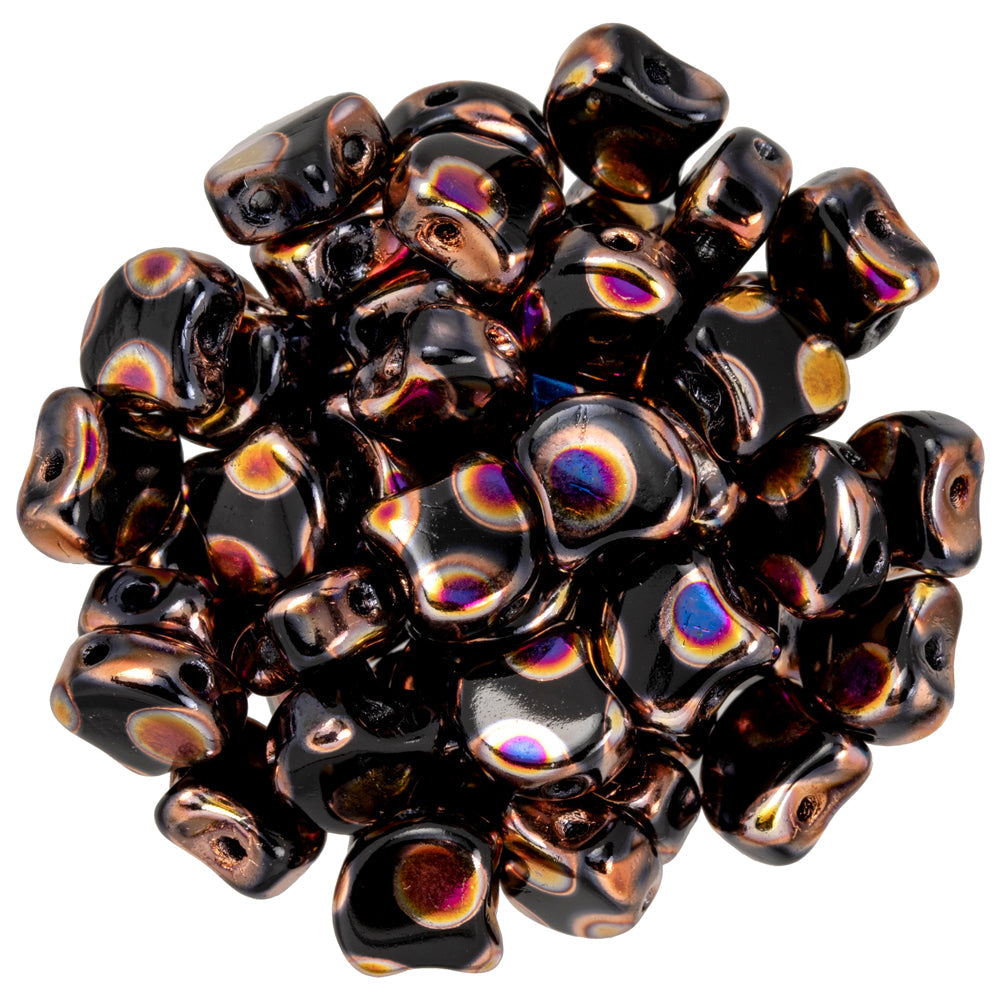 Ginko Beads, Dotted Jet Full Sliperit, 8 grams