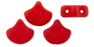 Ginko Beads, Saturated Coral, 8 grams