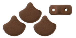 Ginko Beads, Saturated Olive Brown, 8 grams