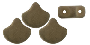 Ginko Beads, Saturated Khaki Green, 8 grams