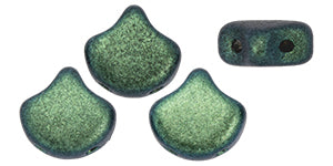 Ginko Beads, Polychrome Aqua Teal, 8 grams