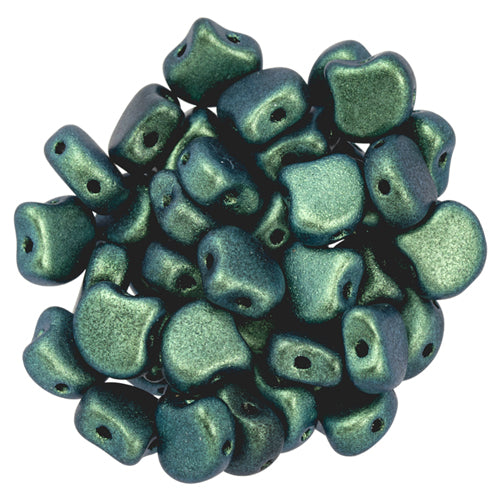 Ginko Beads, Polychrome Aqua Teal, 8 grams