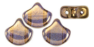 Ginko Beads, Bronze Crystal, 8 grams