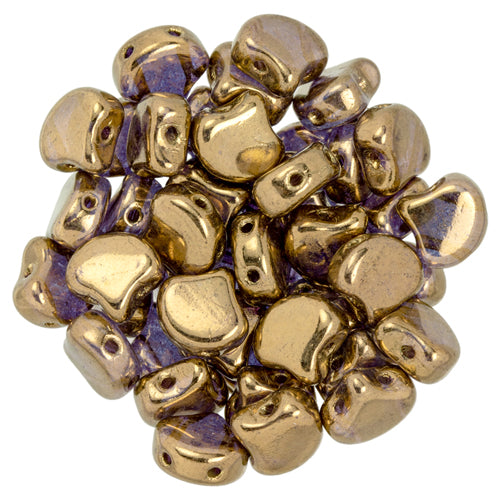 Ginko Beads, Bronze Crystal, 8 grams