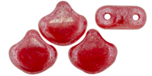 Ginko Beads, Luster Opal Red, 8 grams