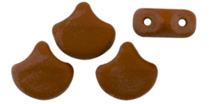 Ginko Beads, Matte Opaque Umber, 8 grams