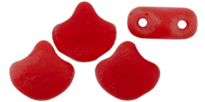 Ginko Beads, Matte Opal Red, 8 grams