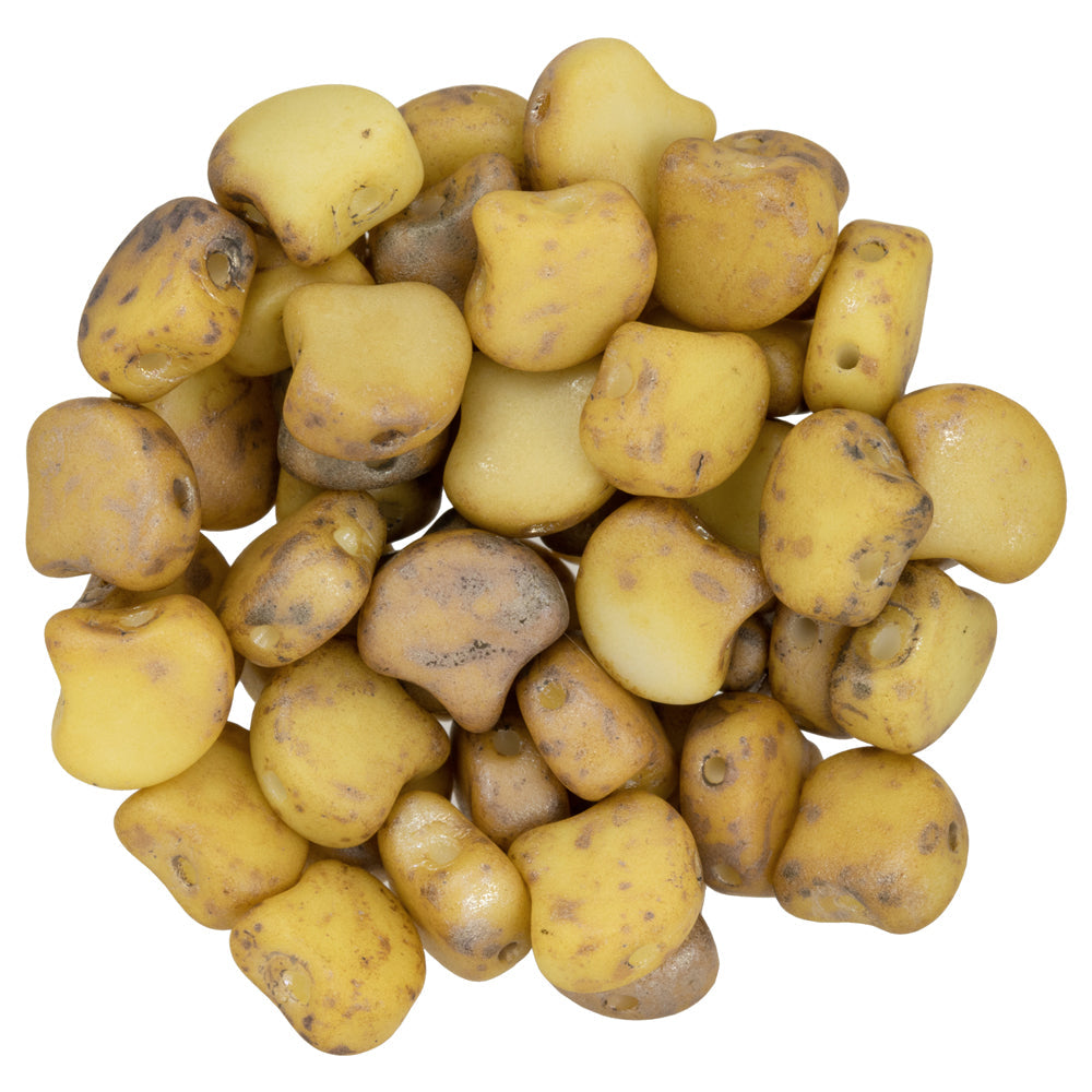 Ginko Beads, Matte White Rembrandt, 8 grams