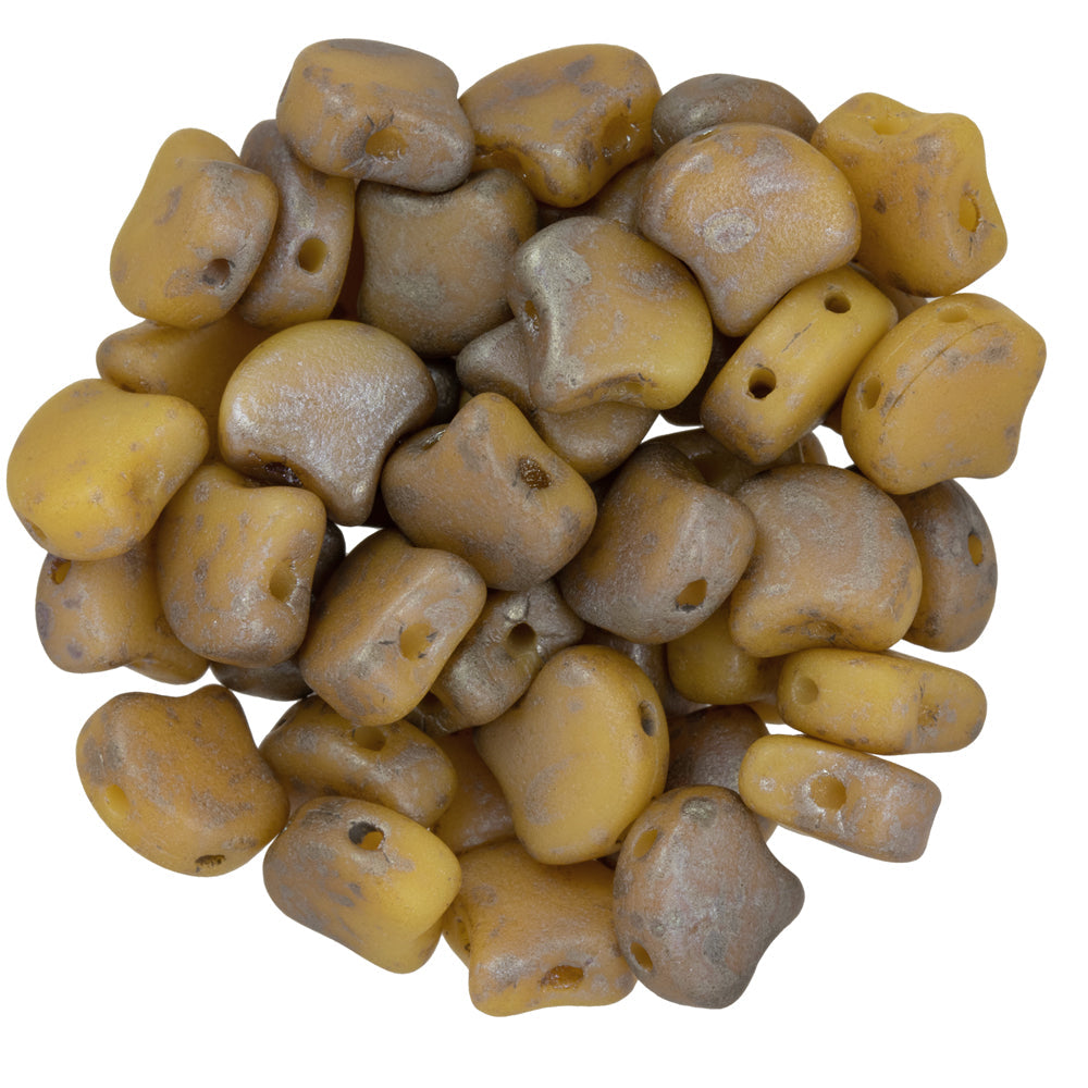 Ginko Beads, Matte Opaque Beige Rembrandt, 8 grams