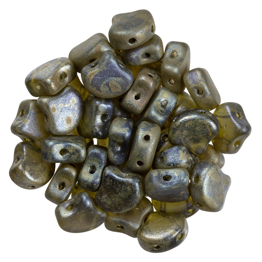 Ginko Beads, Matte Tanzanite Rembrandt, 8 grams