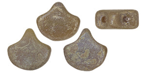 Ginko Beads, Matte Opaque Amethyst Rembrandt, 8 grams