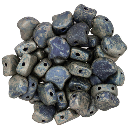 Ginko Beads, Matte Navy Blue Rembrandt, 8 grams