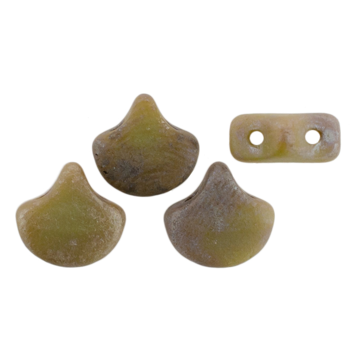 Ginko Beads, Matte Ashen Gray Rembrandt, 8 grams