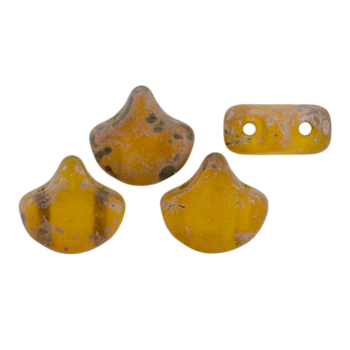 Ginko Beads, Matte Jonquil Rembrandt, 8 grams