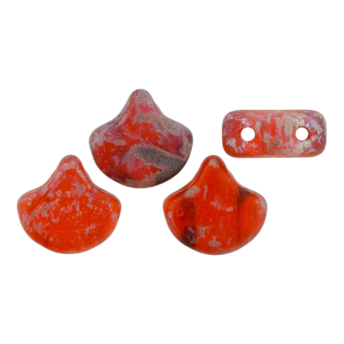 Ginko Beads, Matte Hyacinth Rembrandt, 8 grams