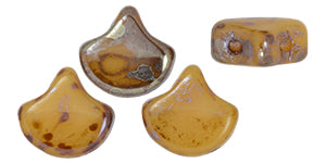 Ginko Beads, Opaque Beige Rembrandt, 8 grams