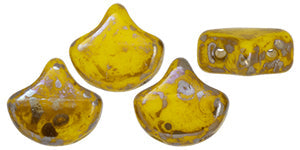 Ginko Beads, Opaque Yellow Rembrandt, 8 grams