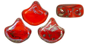 Ginko Beads, Opaque Lt Red Rembrandt, 8 grams