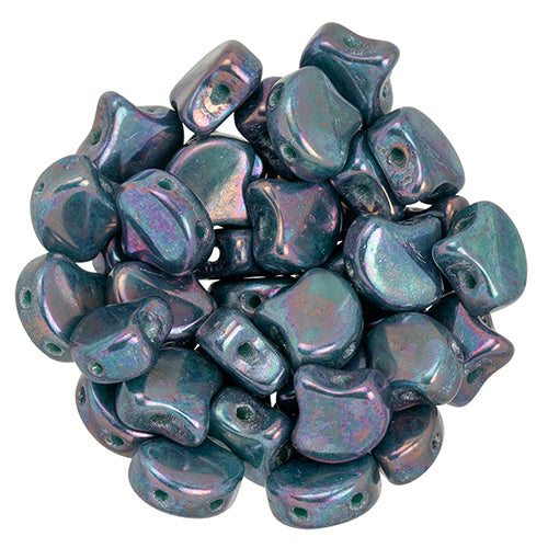 Ginko Beads, Nebula Opaque Turquoise, 8 grams