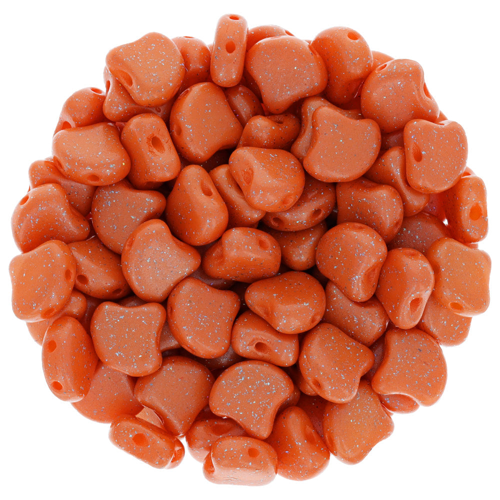 Ginko Beads, Stardance Orange Tiger, 8 grams