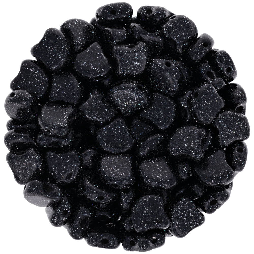 Ginko Beads, Stardance Anthracite, 8 grams