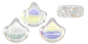 Ginko Beads, Crystal Double Sided AB, 8 grams
