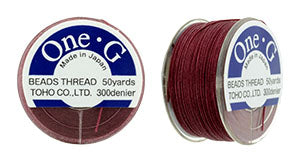 One G Thread, Burgundy, 50 yds (1 spool)
