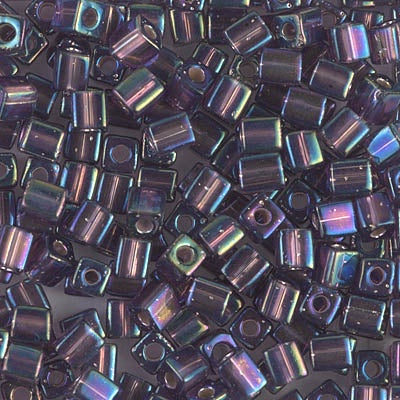 Miyuki 4mm Cube, #1024, Silver Lined Amethyst AB, 5 grams