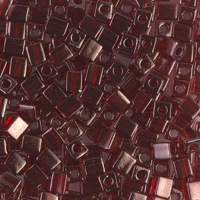 Miyuki 4mm Cube, #304, Garnet Gold Luster, 5 grams