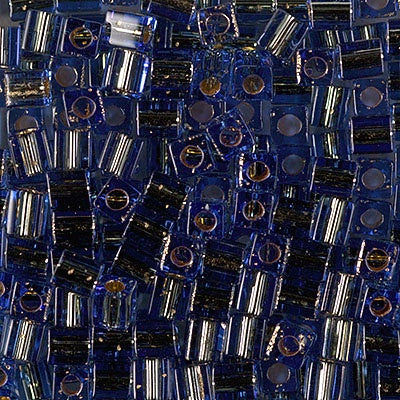 Miyuki 4mm Cube, #954, 24kt Gold Lined Pale Montana, 5 grams