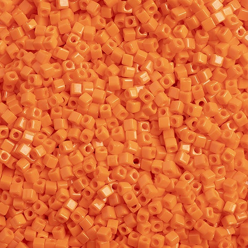 Miyuki 1.8mm Cube, Opaque Orange, #406, 10 grams