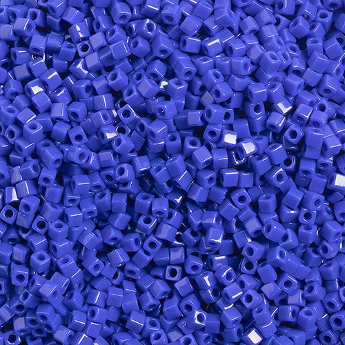 Miyuki 1.8mm Cube, Opaque Cobalt, #414, 10 grams