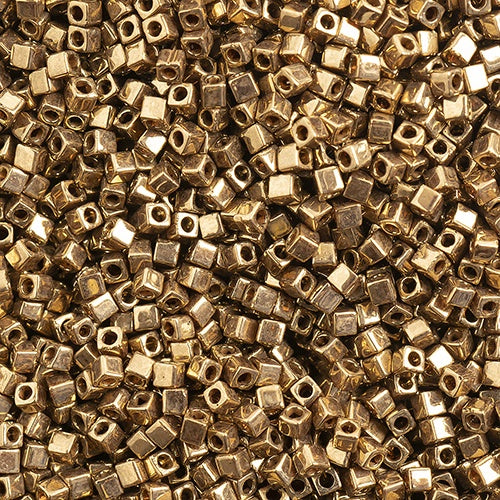 Miyuki 1.8mm Cube, Metallic Light Bronze, #457L, 10 grams