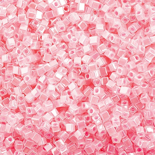 Miyuki 1.8mm Cube, Pink Luster, #544, 10 grams