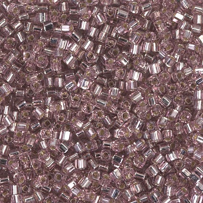 Miyuki 1.8mm Cube, Silver Lined Smoky Amethyst, #12, 10 grams