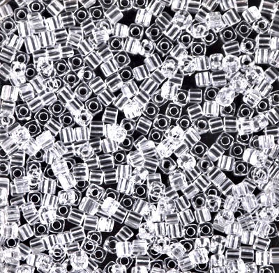 Miyuki 1.8mm Cube, Crystal, #131, 10 grams