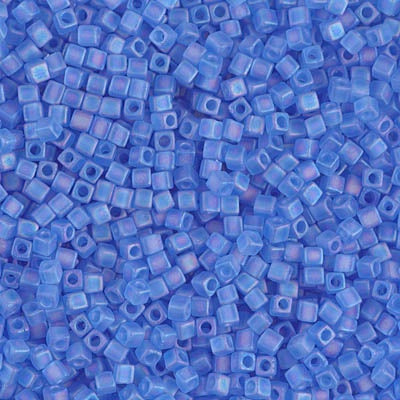 Miyuki 1.8mm Cube, Matte Sapphire AB, #150FR, 10 grams