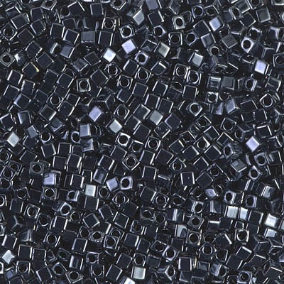 Miyuki 1.8mm Cube, Gunmetal, #451, 10 grams