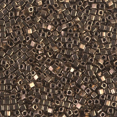 Miyuki 1.8mm Cube, Metallic Dark Bronze, #457, 10 grams