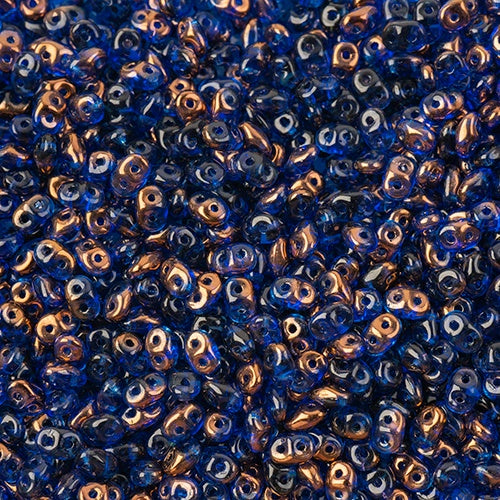 Superduo, Sapphire Semi Bronze Luster, SD3006-14215, 8 grams
