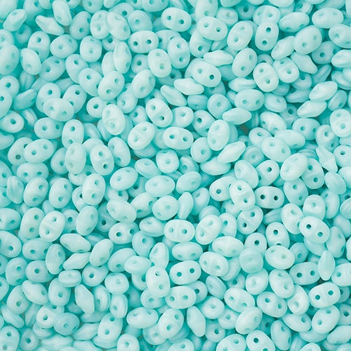 Superduo, Silk Blue Opal Matte, SD6130-84110, 8 grams