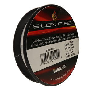 S-Lon Fire Beading Thread 6lb Crystal 125 Yards