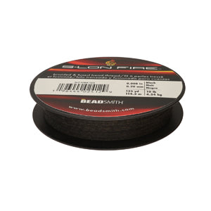 S-Lon Fire Beading Thread 10lb Black 125 Yards