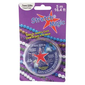 Stretch Magic 0.7mm Clear Stretch Cord, 5 meters