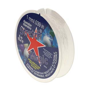 Stretch Magic 1mm Clear Stretch Cord, 5 meters