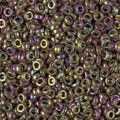 Miyuki 3mm Spacer Bead, Metallic Purple Gold Iris, SPR3-0188, 8 grams
